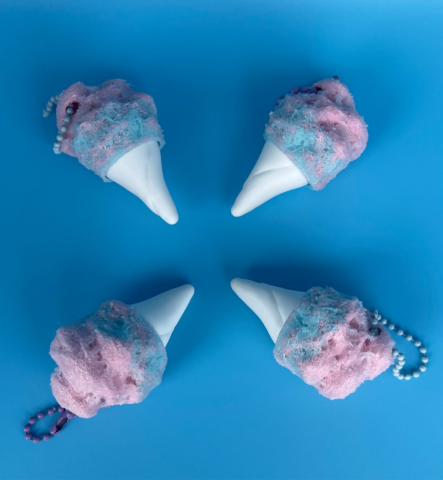 Cotton Candy Clicker Keychain