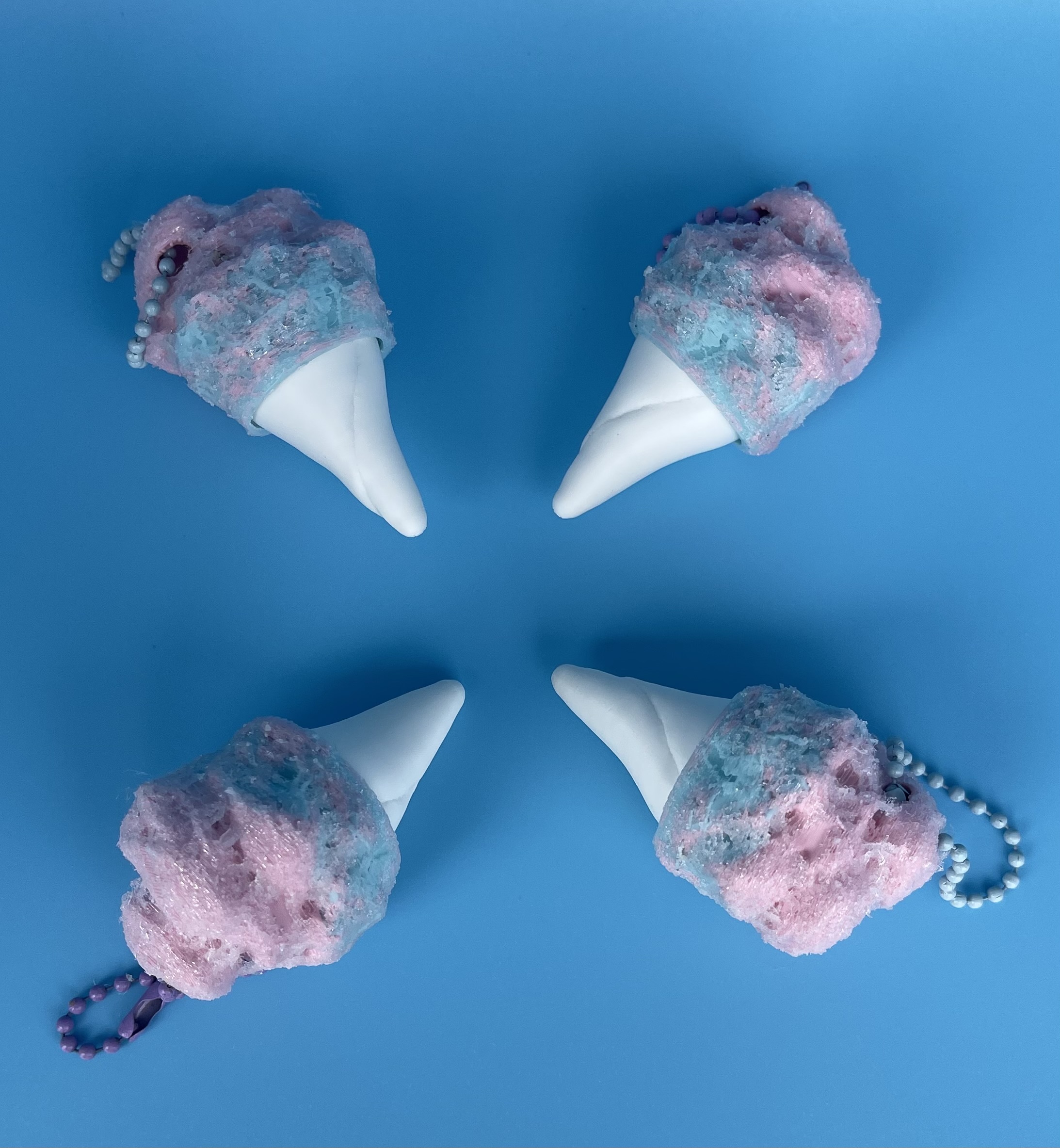 Cotton Candy Clicker Keychain