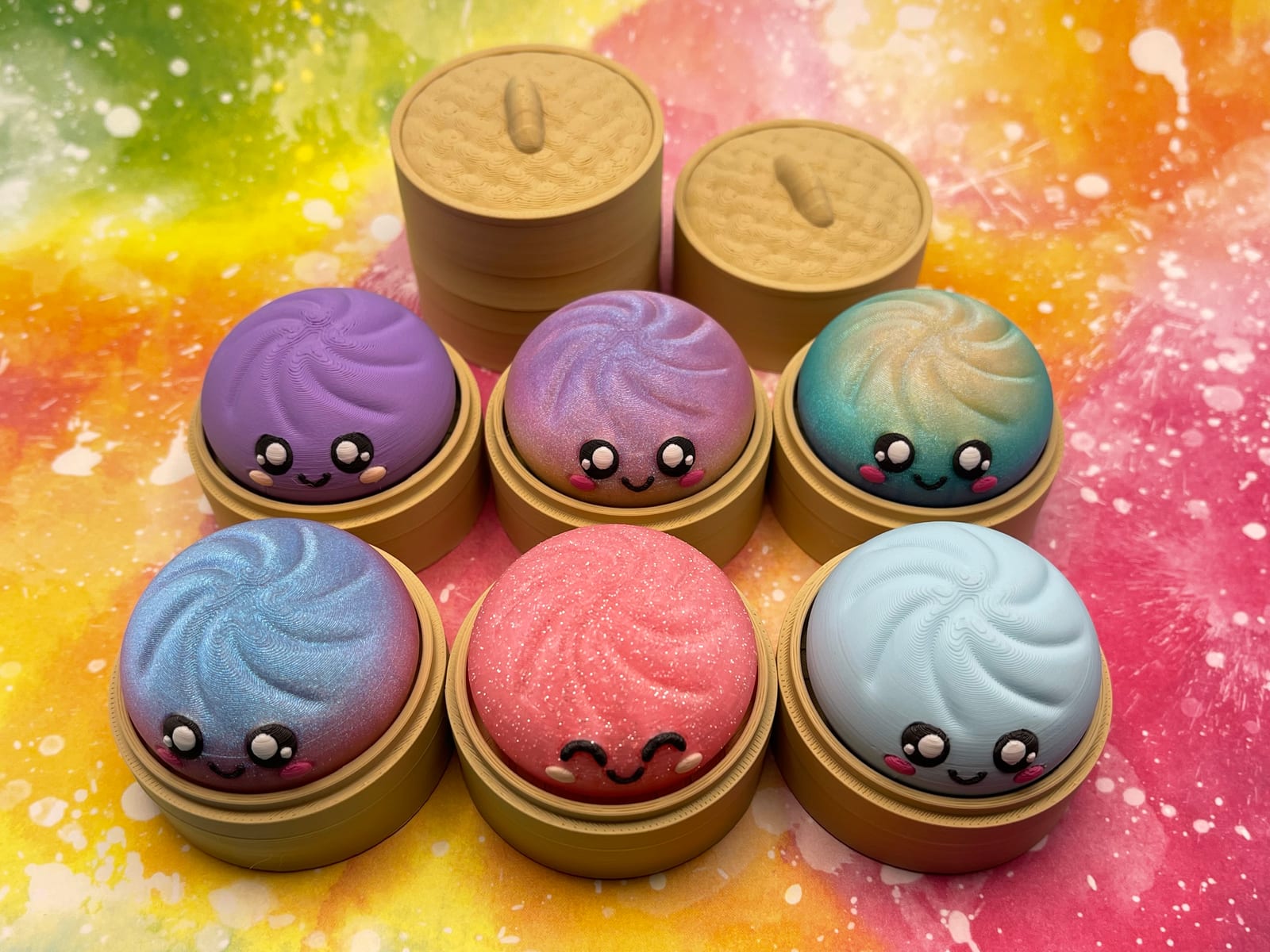 Dumpling Clicker Keychain