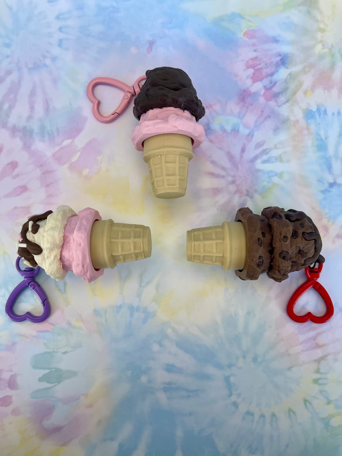 Ice Cream Clicker Keychain